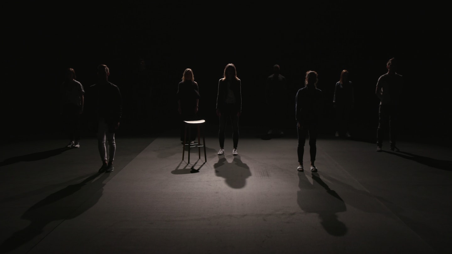 People on stage