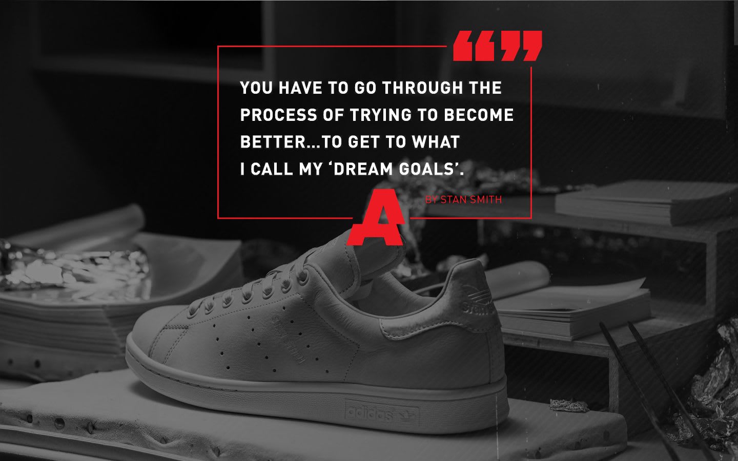 motivational quote, you have to go through the process of trying to become better...to get to what I call my