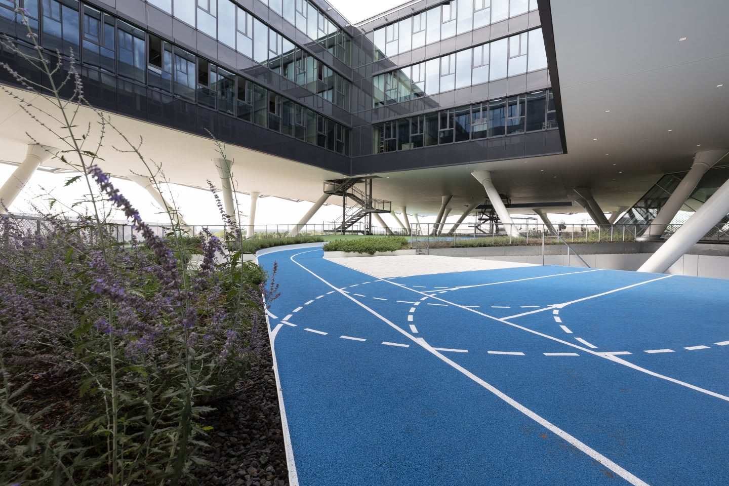 running track at adidas' new Arena building at their global HQ