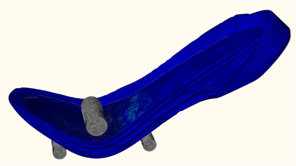 Digital simulation of a shoe, digital, technology, design, adidas, sports, running