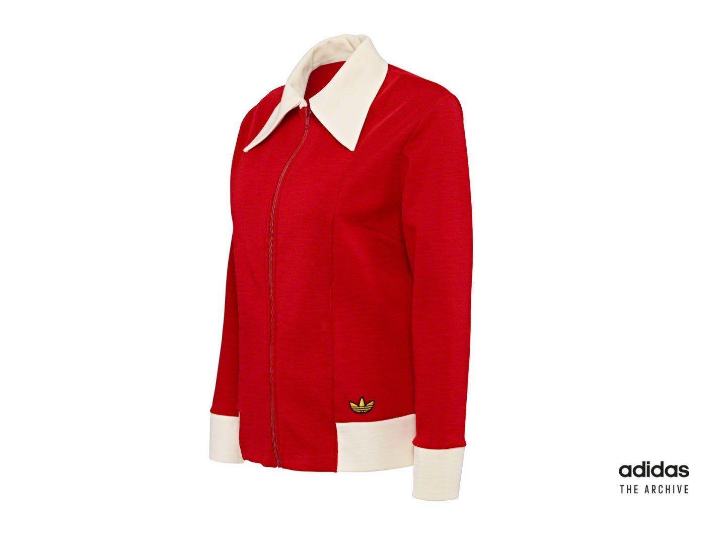 red tracksuit with adidas logo