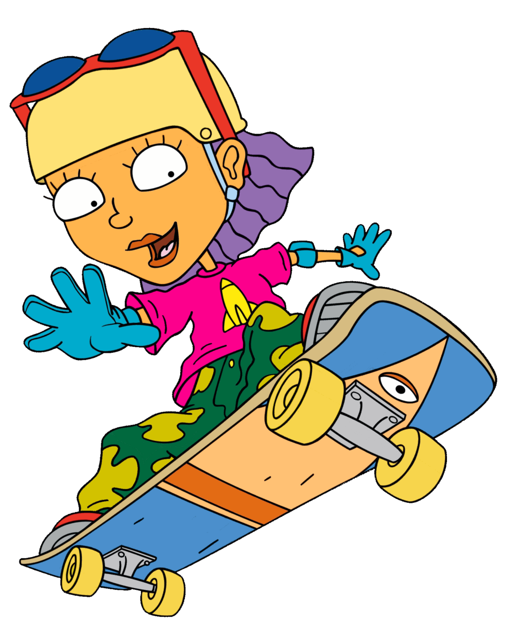 Reggie Rocket, skateboard, role model, cartoon, character