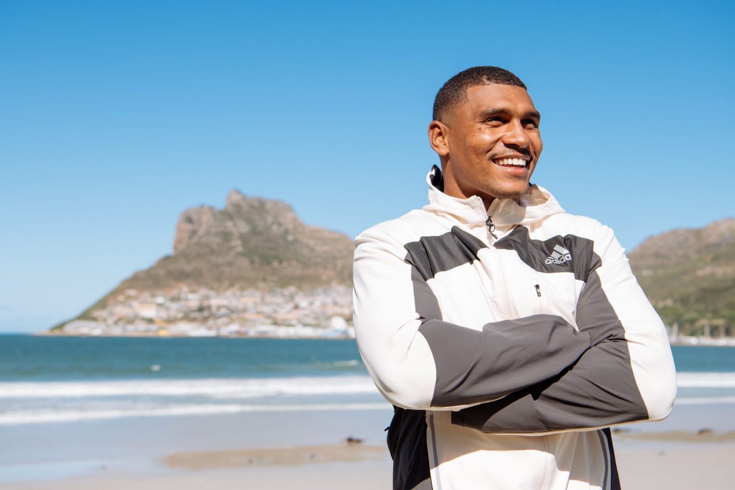 Damian Willemse, rugby, beach, South Africa, adidas