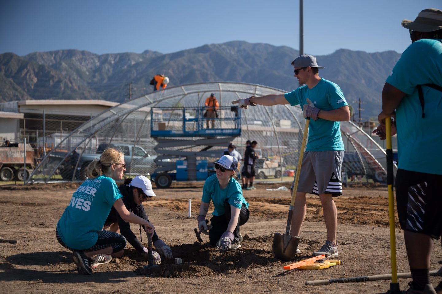 adidas-employees-beneficence-John-Muir-High-School-Jackie-Robinson-Baseball-Field-construction
