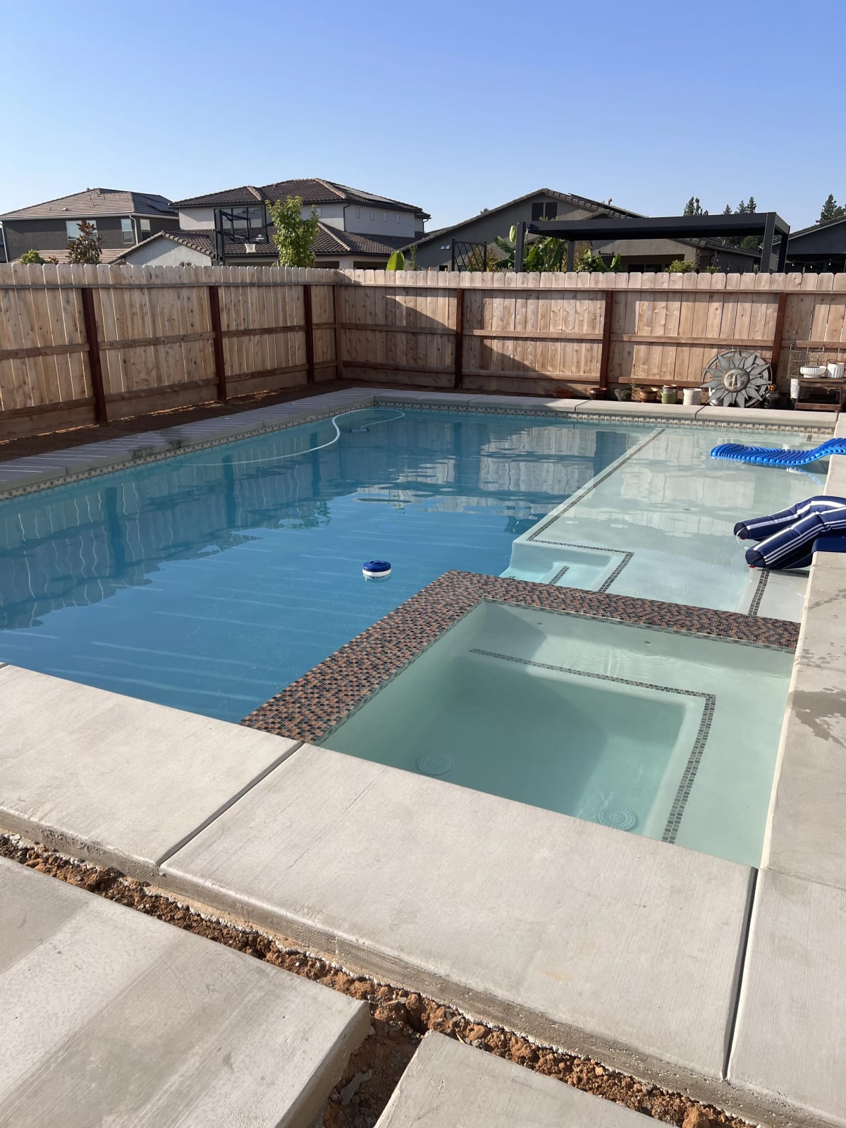 Custom Pool & Spa with Designer Hardscape - Clovis, CA - Image 4