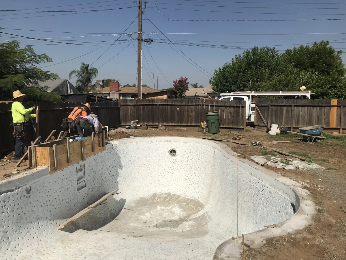 Complete Pool Renovation with Raised Spillway and New Concrete - Dinuba, CA - Image 4