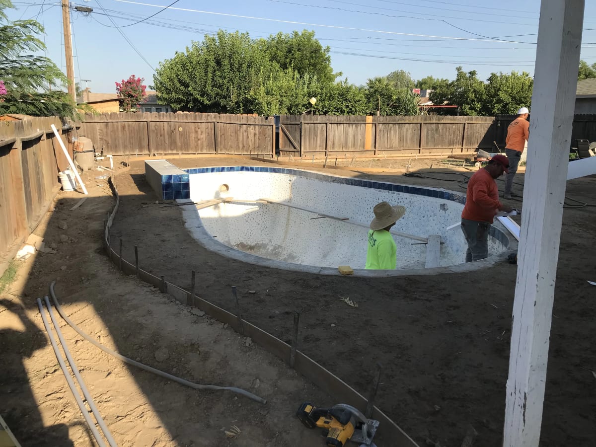 Complete Pool Renovation with Raised Spillway and New Concrete - Dinuba, CA - Image 7