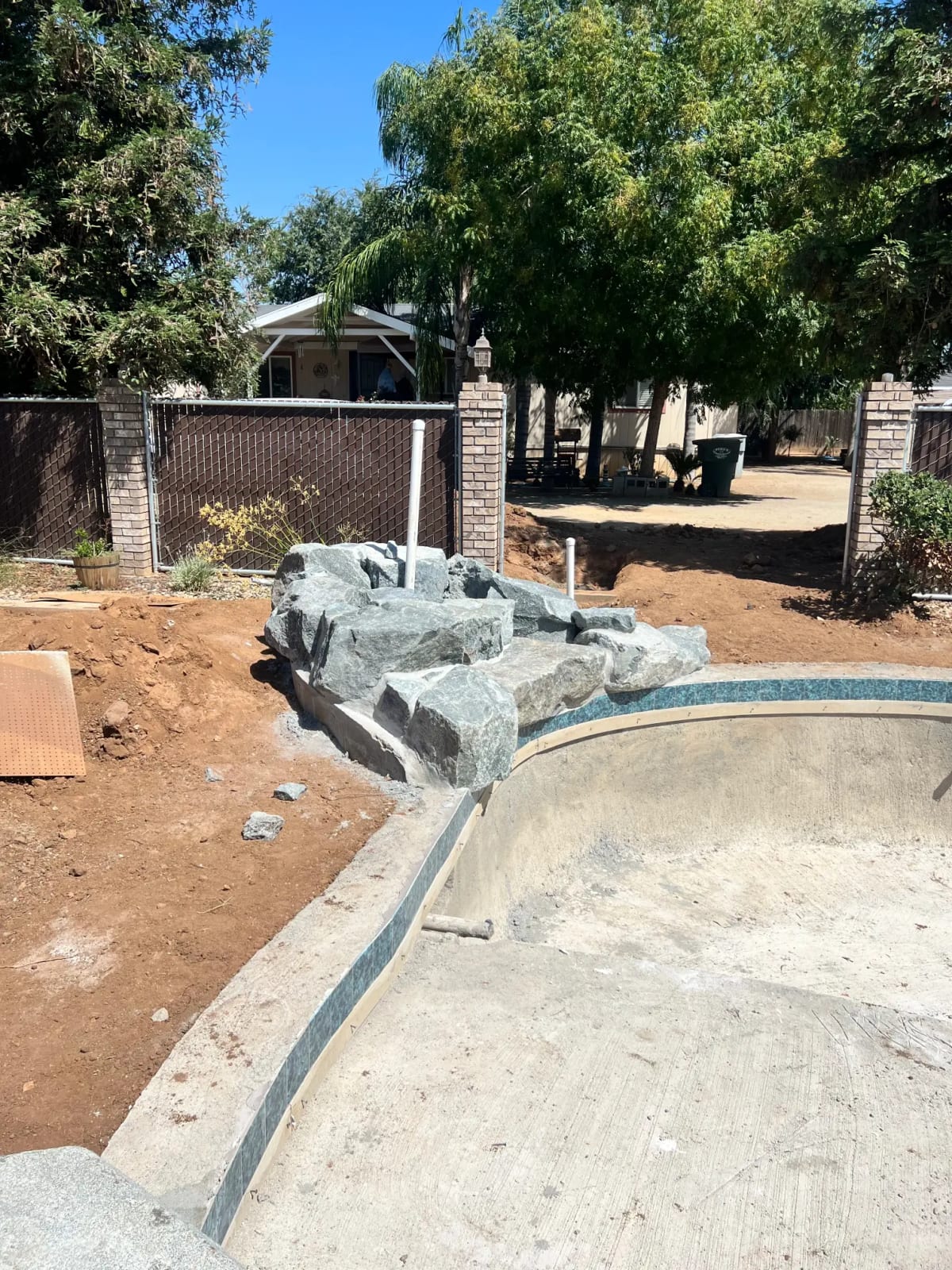 Custom Pool with Rock Waterfall Feature - Cutler, CA - Image 6