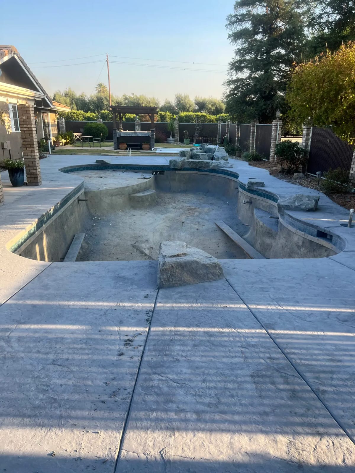 Custom Pool with Rock Waterfall Feature - Cutler, CA - Image 7
