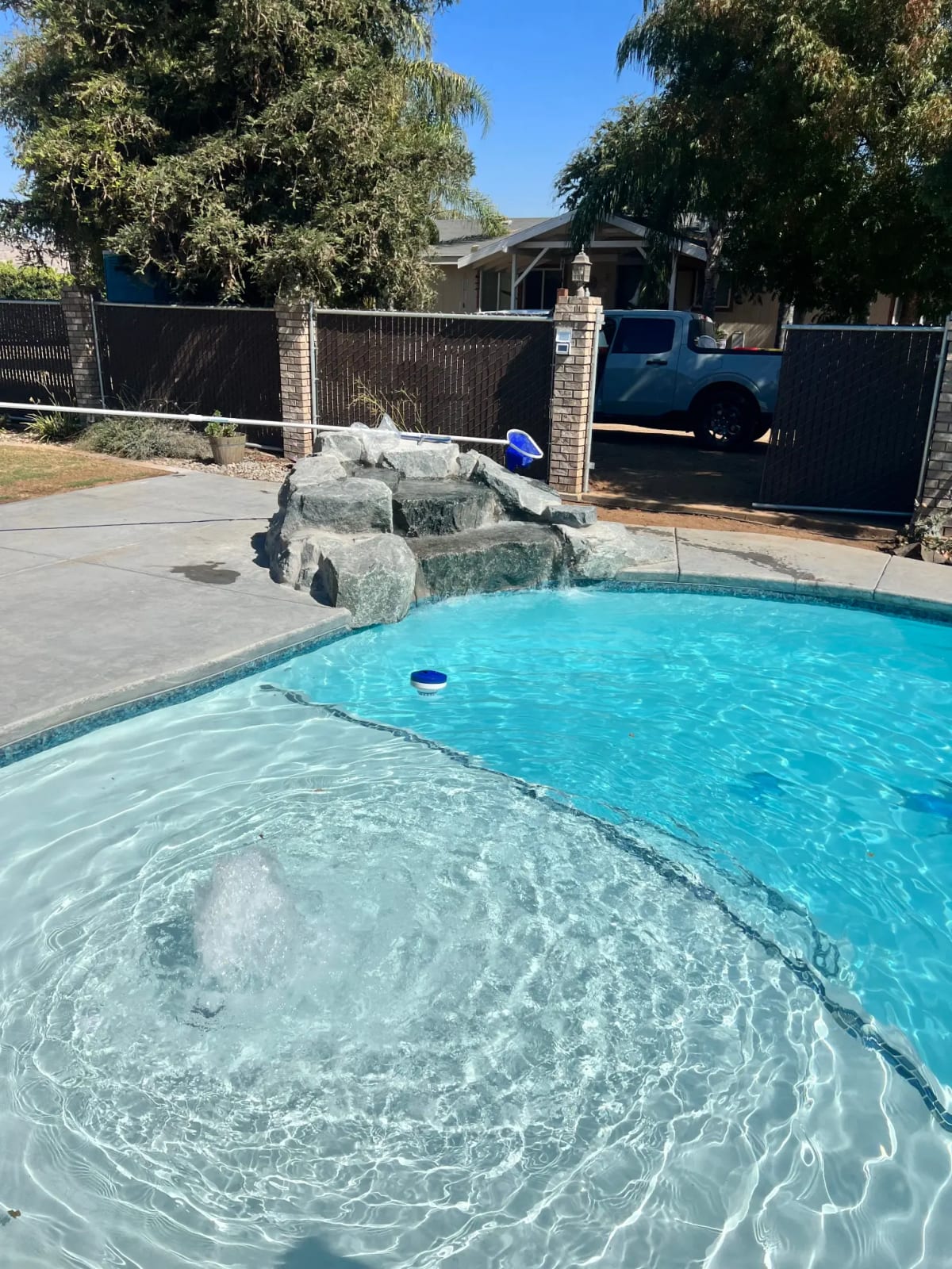 Custom Pool with Rock Waterfall Feature - Cutler, CA - Image 11