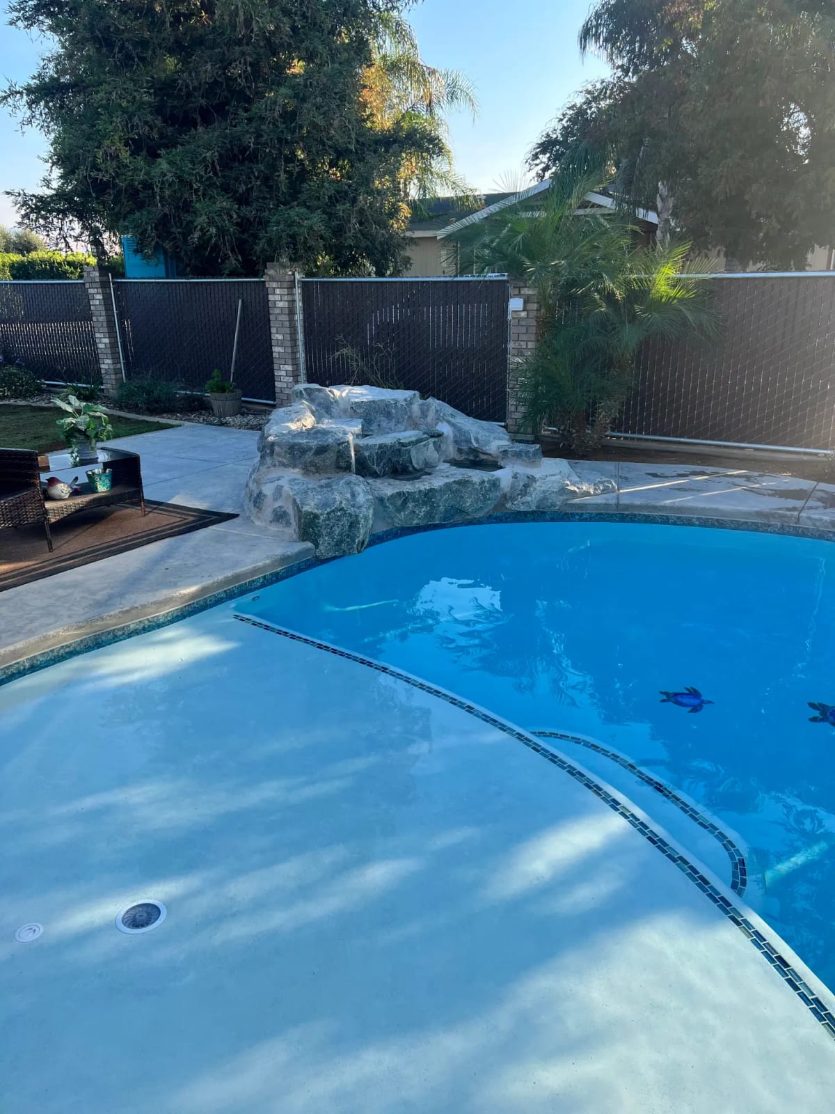 Custom Pool with Rock Waterfall Feature - Cutler, CA - Image 14