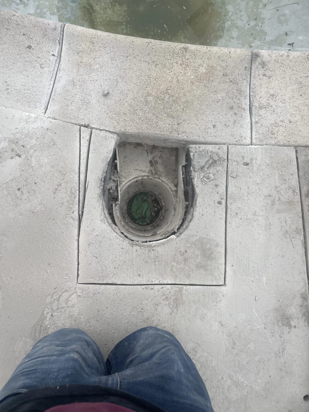 Pool Skimmer Replacement and Deck Repair - Fresno, CA