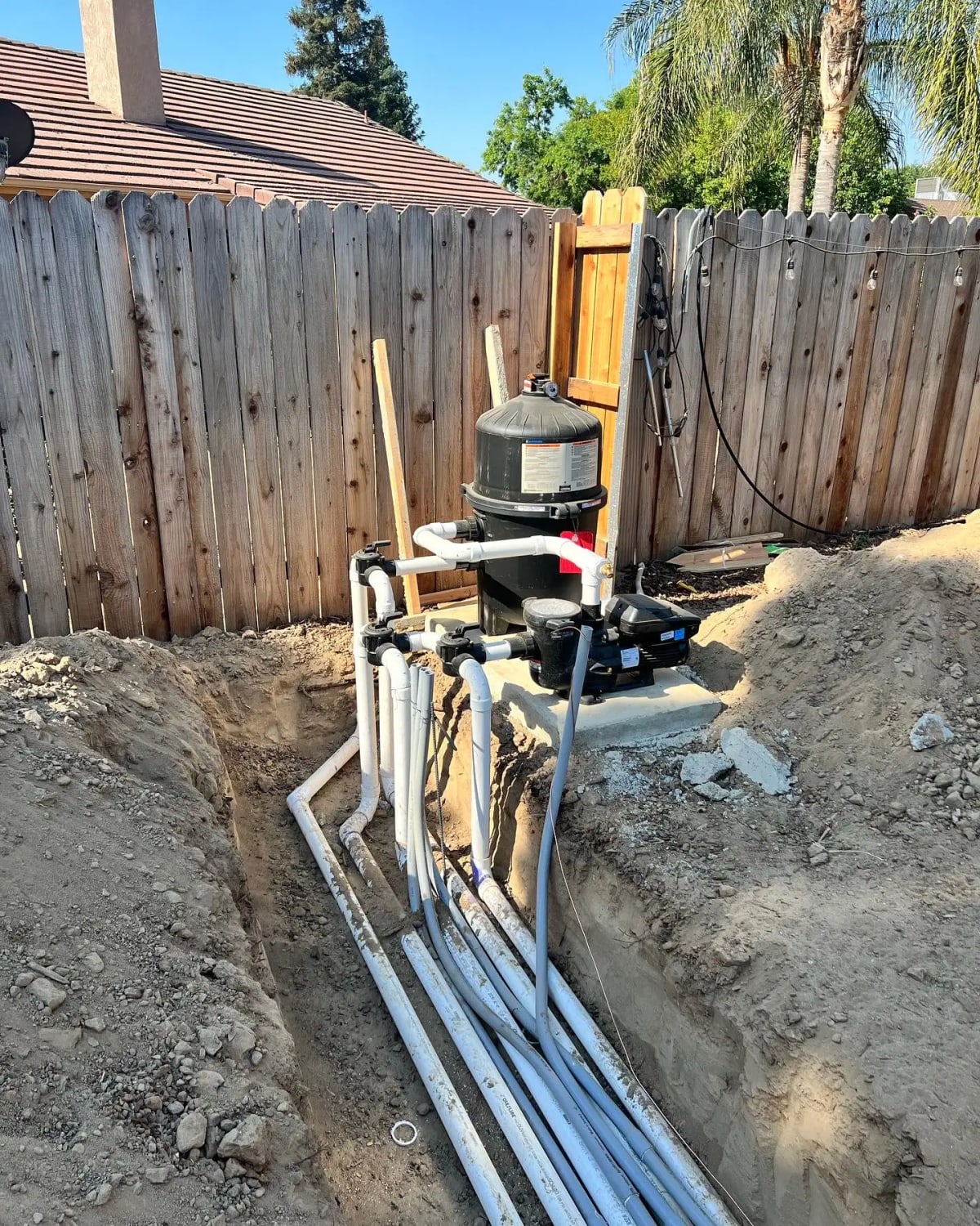 Custom Gunite Pool with Integrated Spa - Reedley, CA