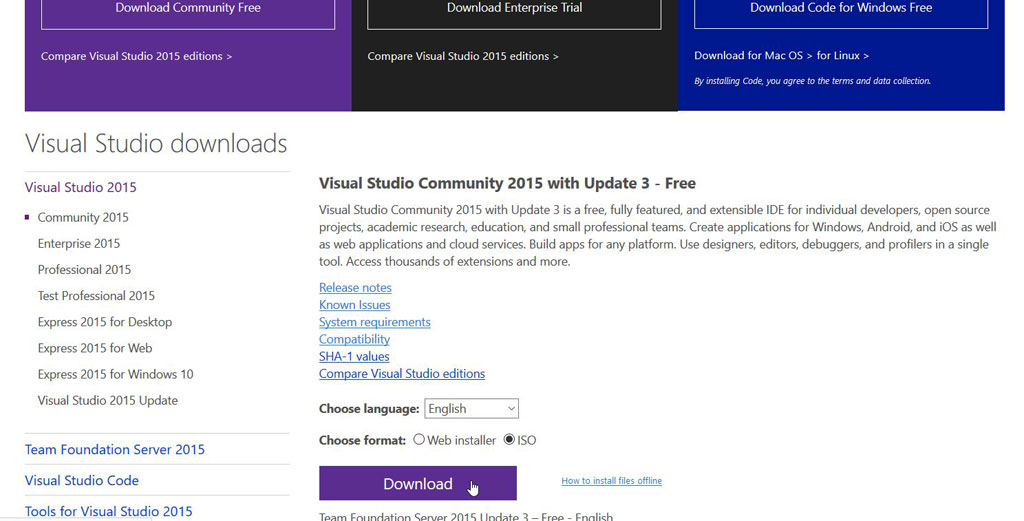 visual studio enterprise 2015 with msdn