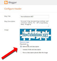 configure header placement options configure header placement options