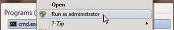 Running cmd.exe with Administrator Privileges