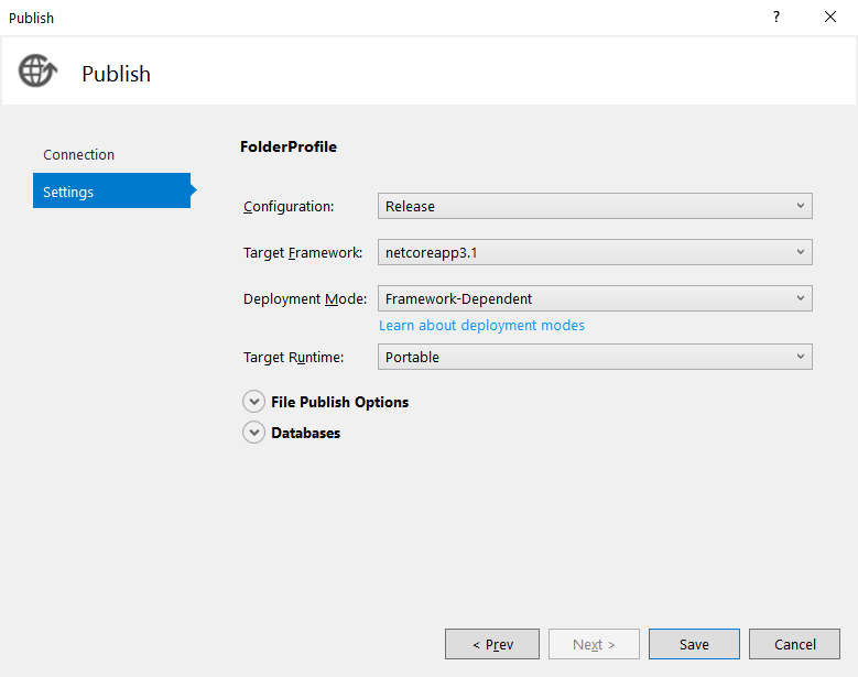 ms visual studio publish to lightsail