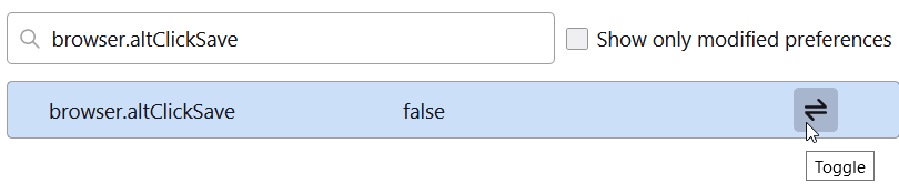Firefox about:config browser.altClickSave option