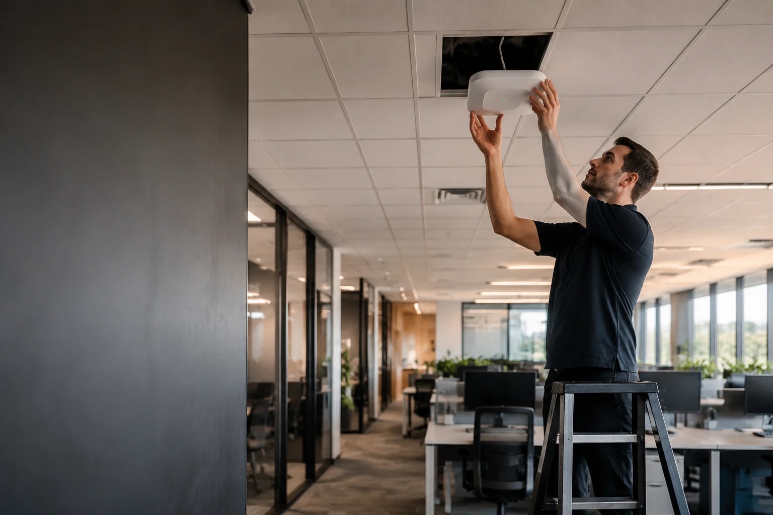Commercial WiFi Installation in Indianapolis by LED Indy