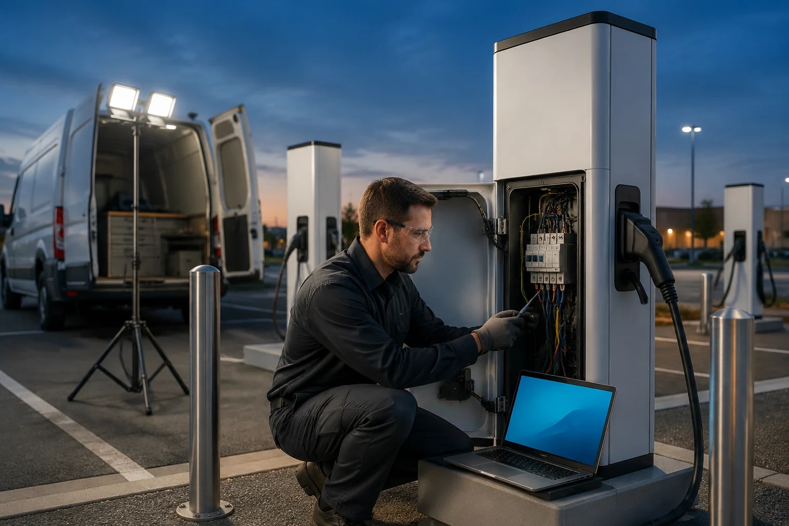 Commercial EV Charger Repair and Maintenance in Indianapolis by LED Indy