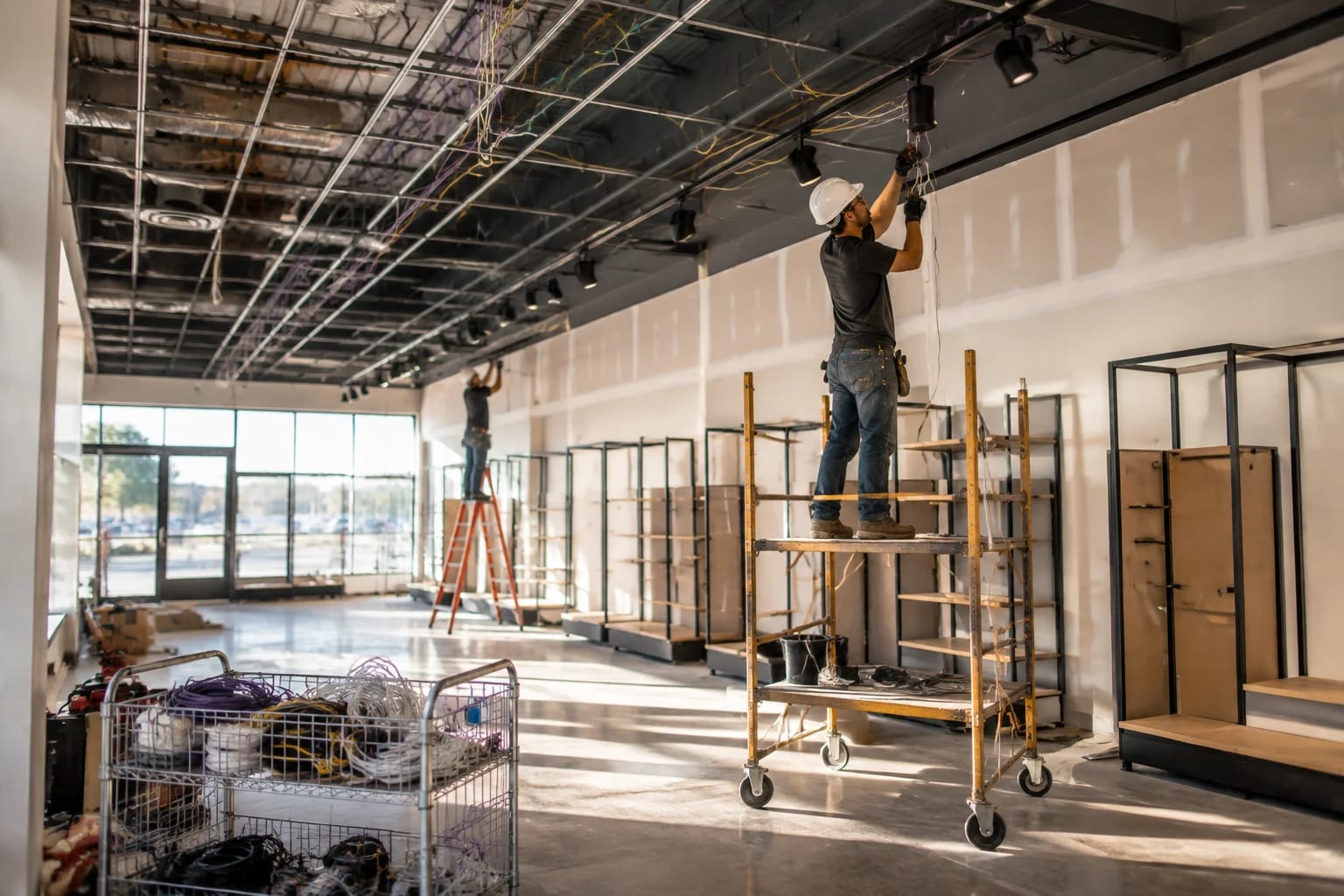 Retail Electrical Contractor in Indianapolis for Store Build-Outs by LED Indy
