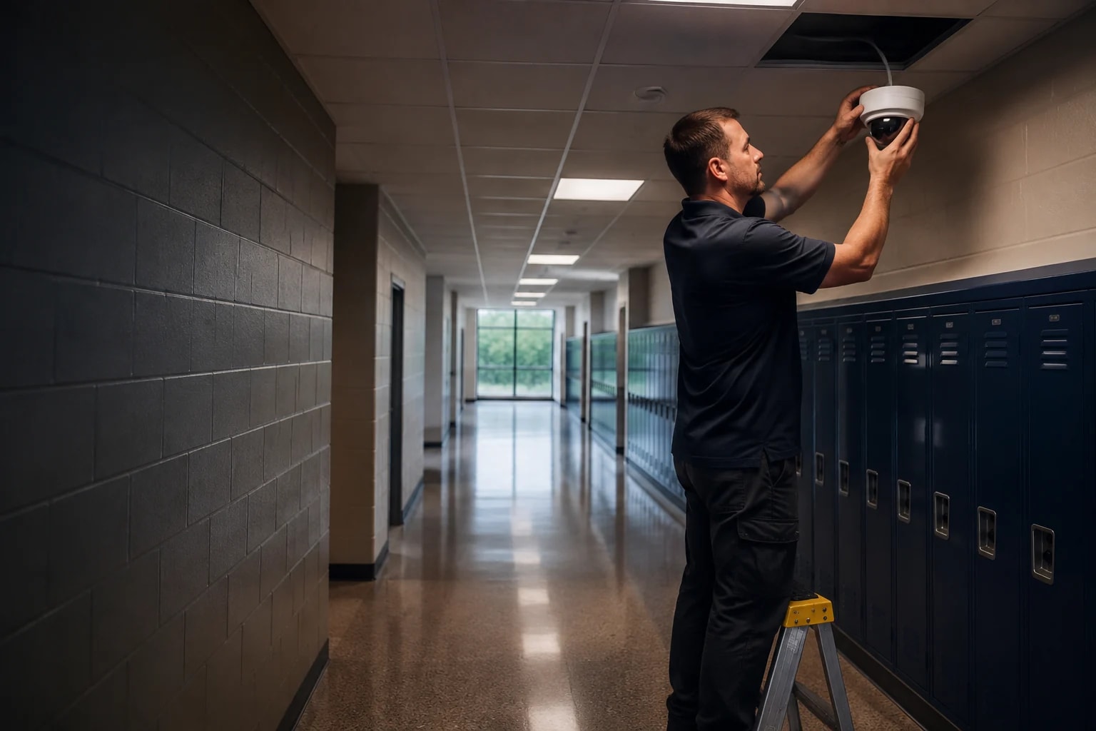 School Security Camera Installation in Indiana for Preschool, K to 12 and Higher Ed by LED Indy
