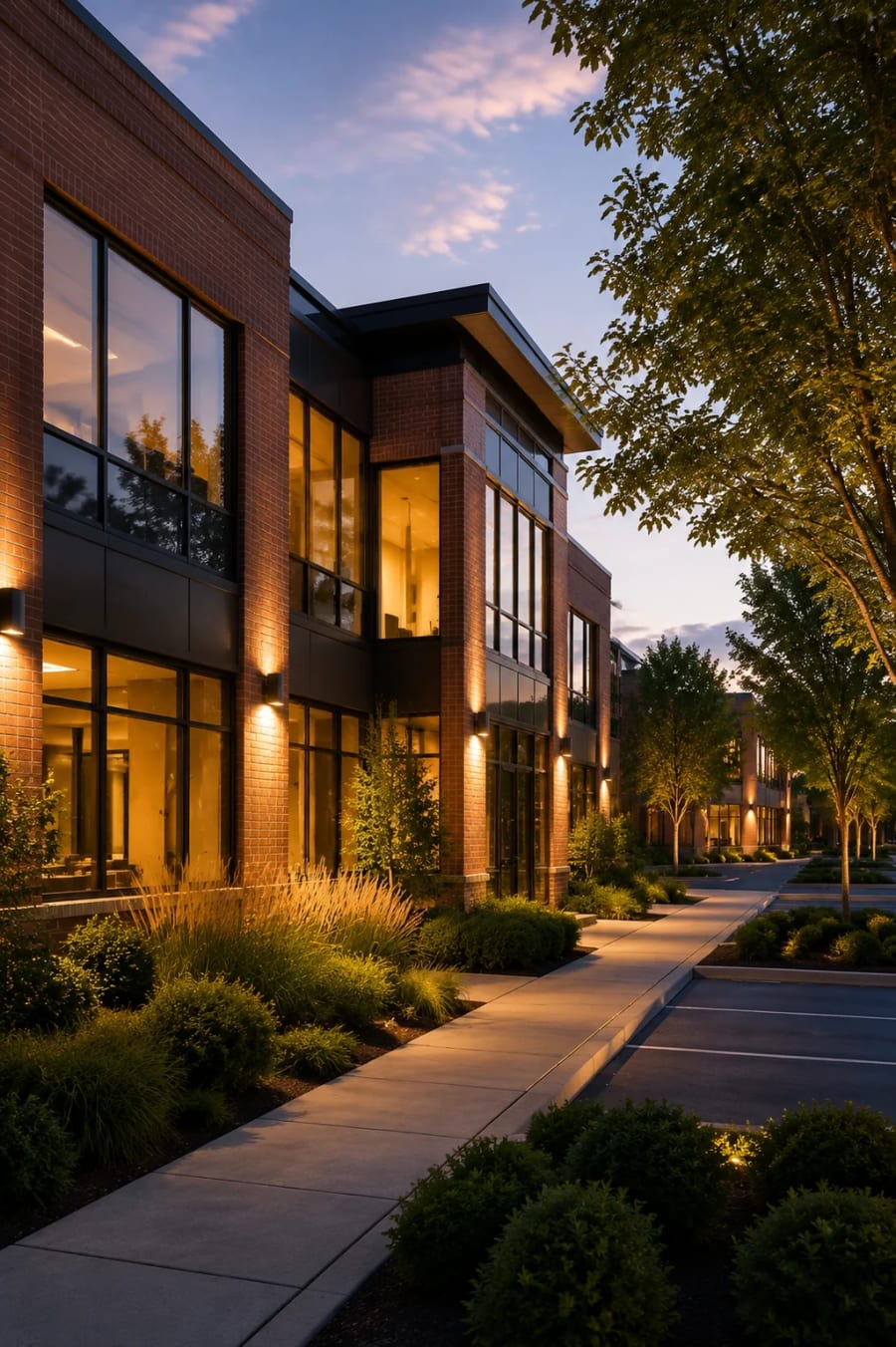 Office Parks served by LED Indy in Carmel, Indiana