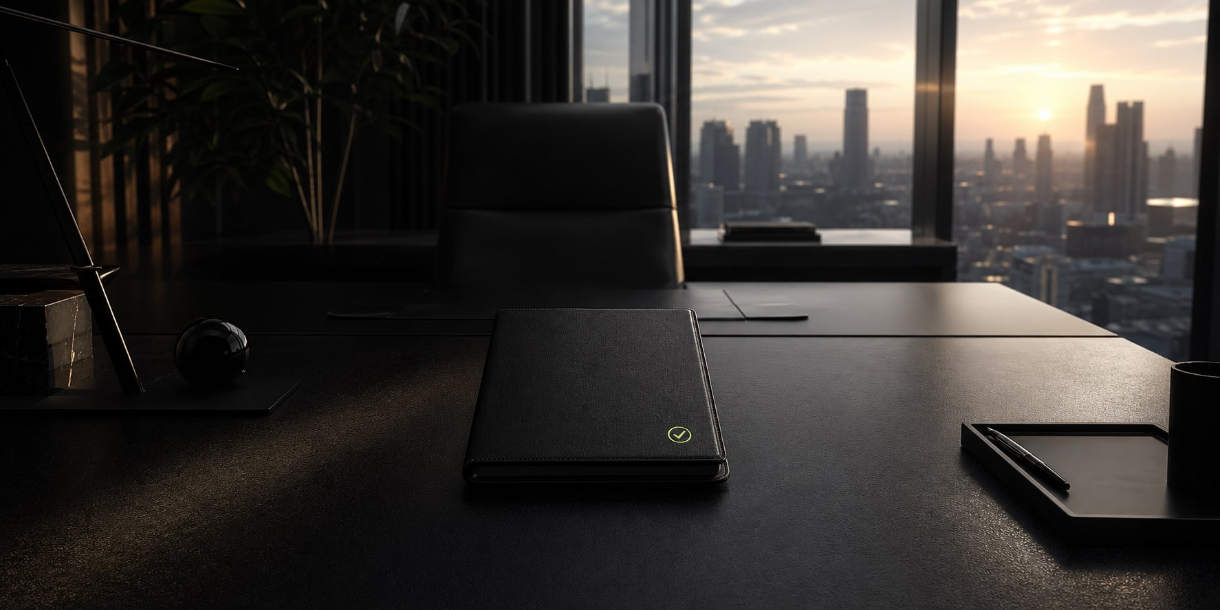 A single dossier on a CEO's desk at first light, verified, scored, ready to call.