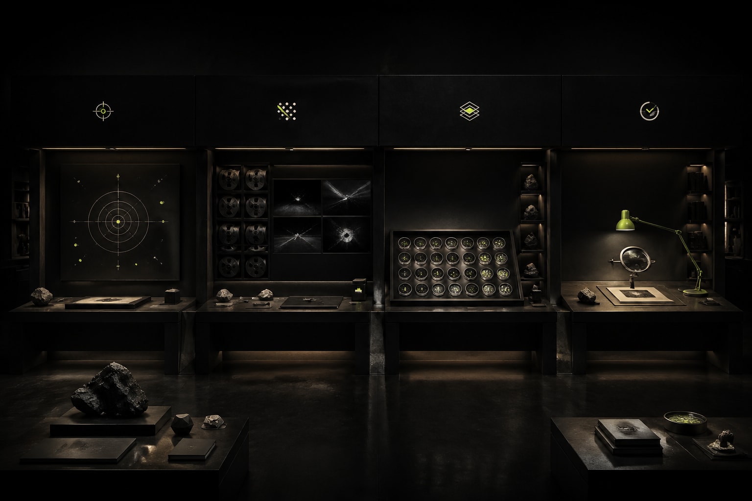 Four-bench lead-intelligence lab: ICP definition, multi-source scraping, enrichment, manual verification.