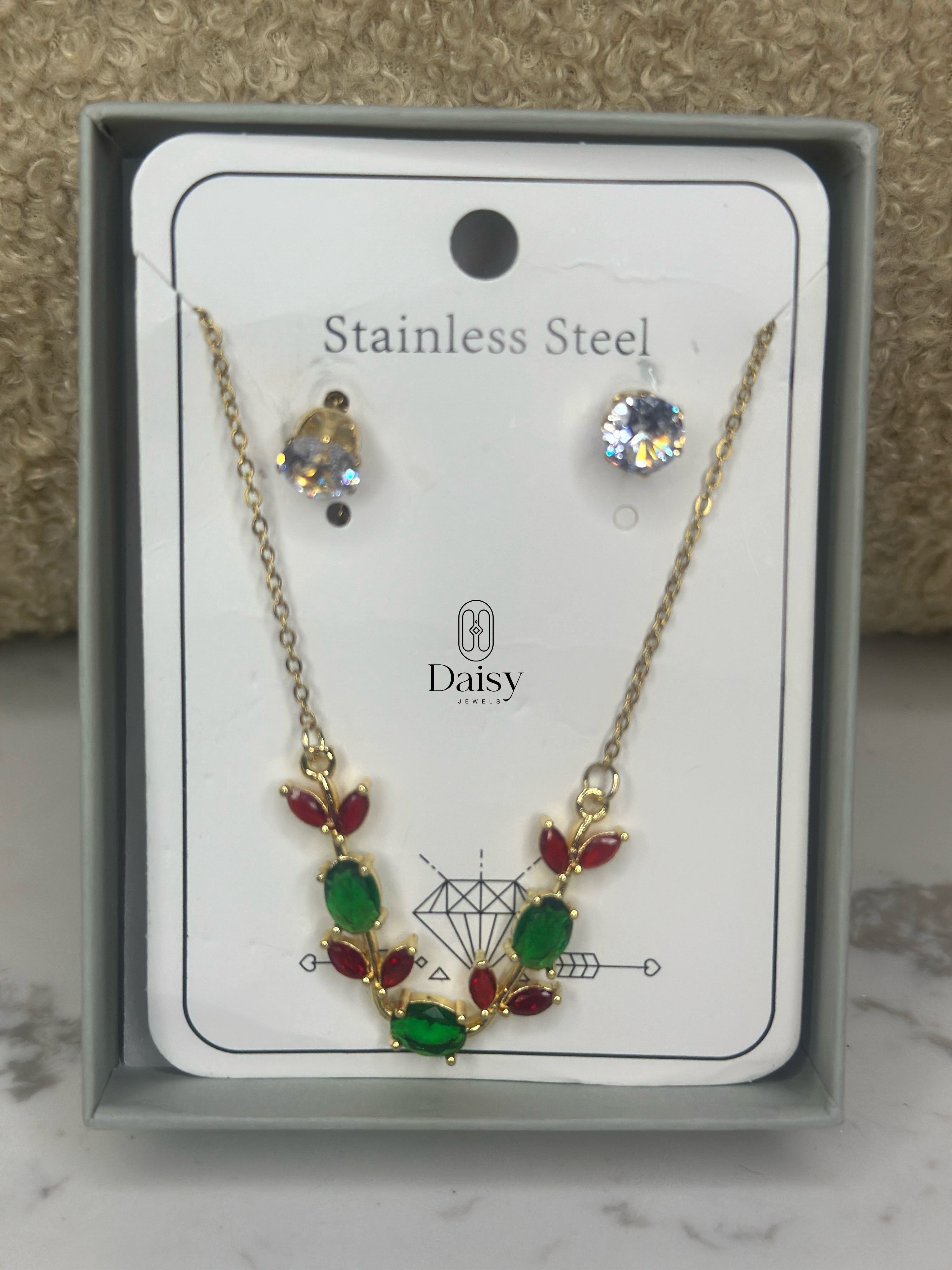 CRYSTAL CHARM JEWELRY SET