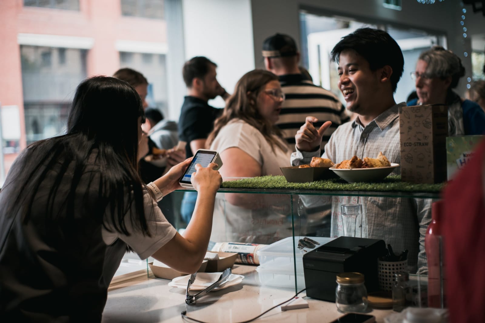 City Hospitality Smiling Serving