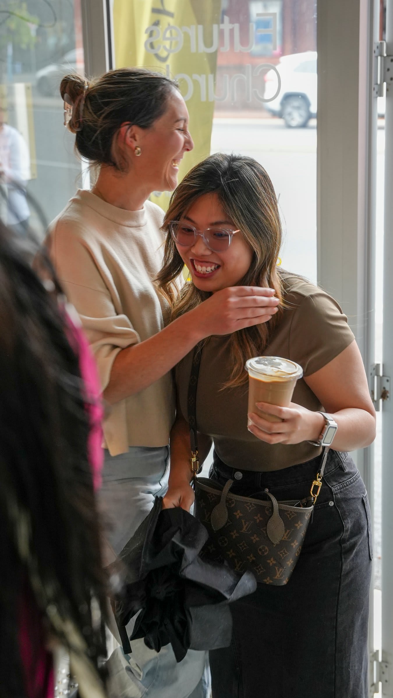 Sam Foyer Hug Coffee