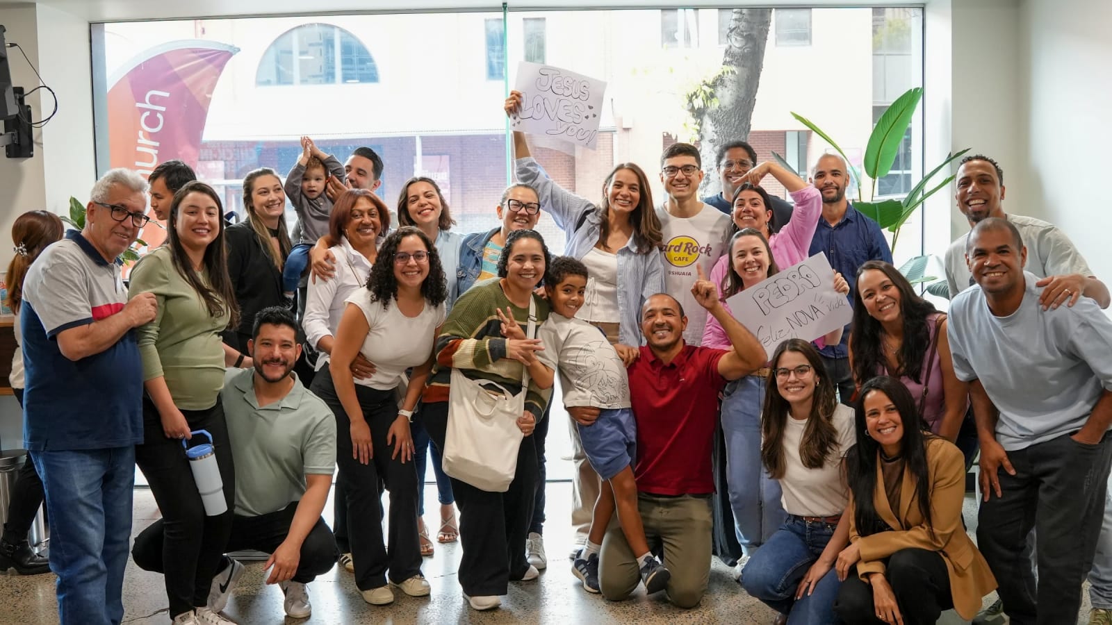 Group of people meeting together at City Campus