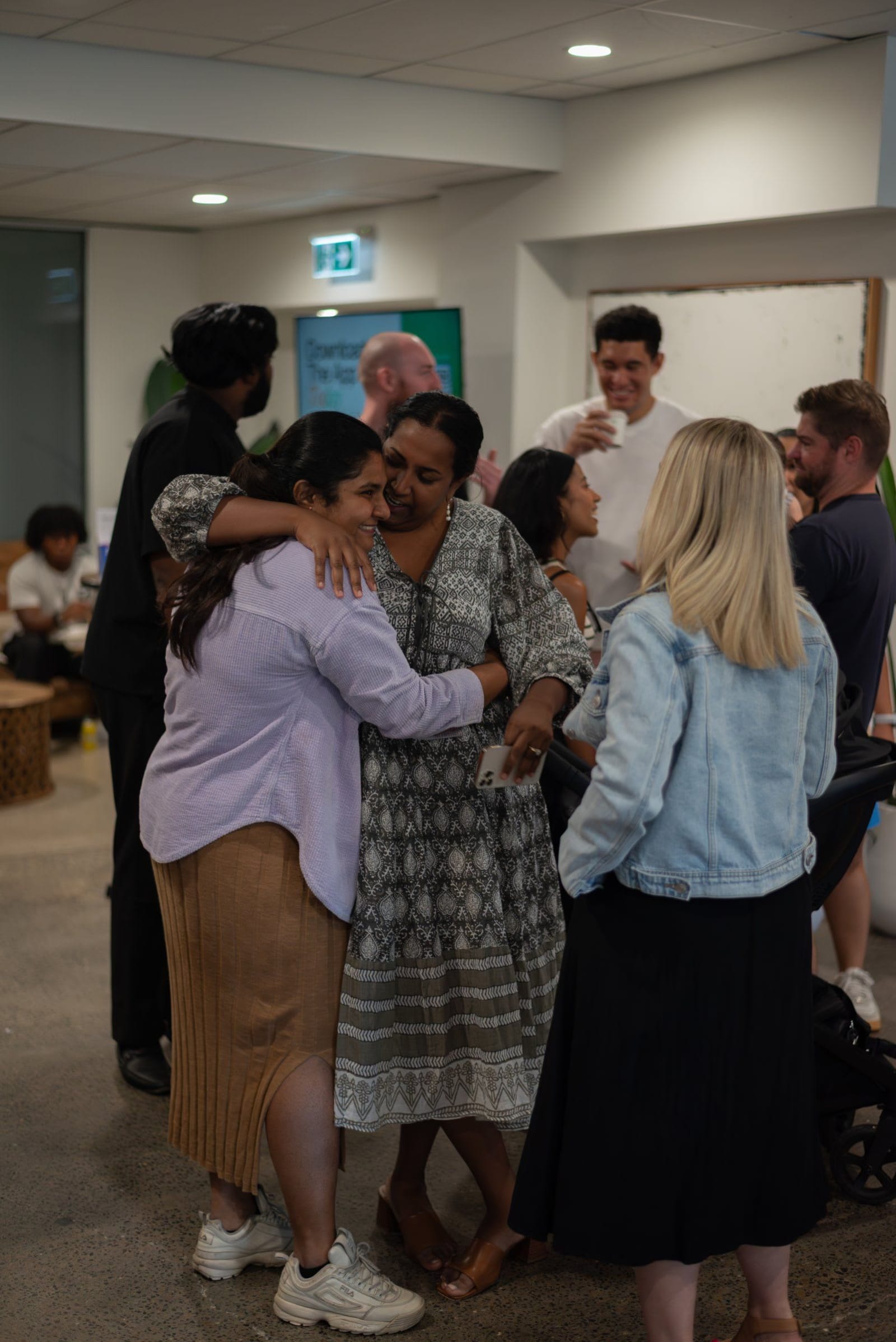 Group of people talking