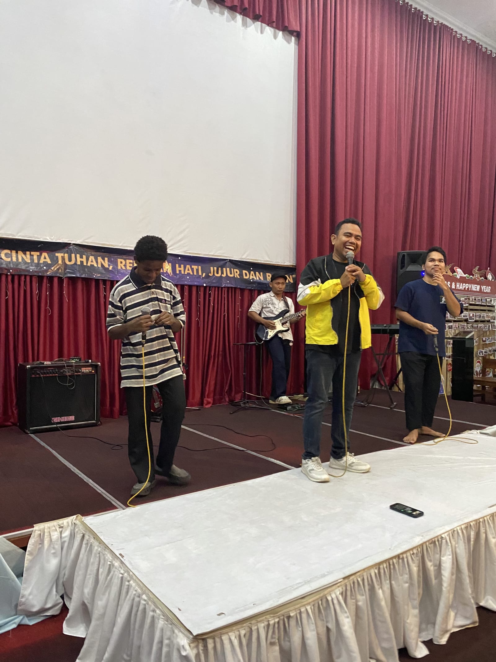 cemani campus pastor adi on stage