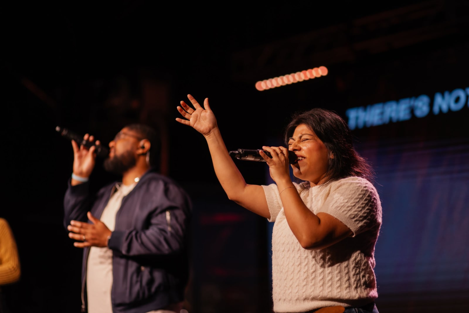 singers leading worship / gwinnett + stage