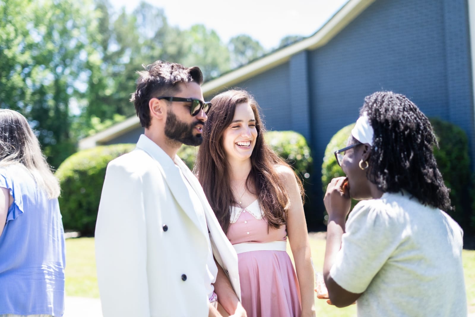 young adults talking outdoors / kennesaw