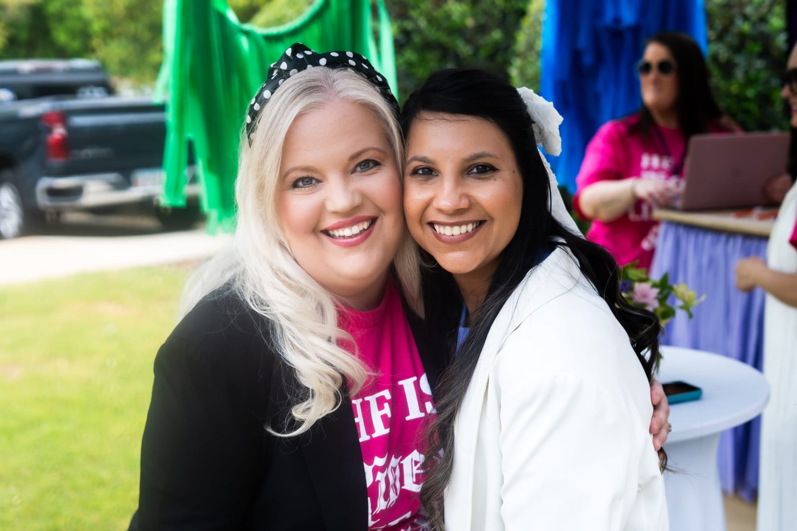 kennesaw two adult women smiling outside