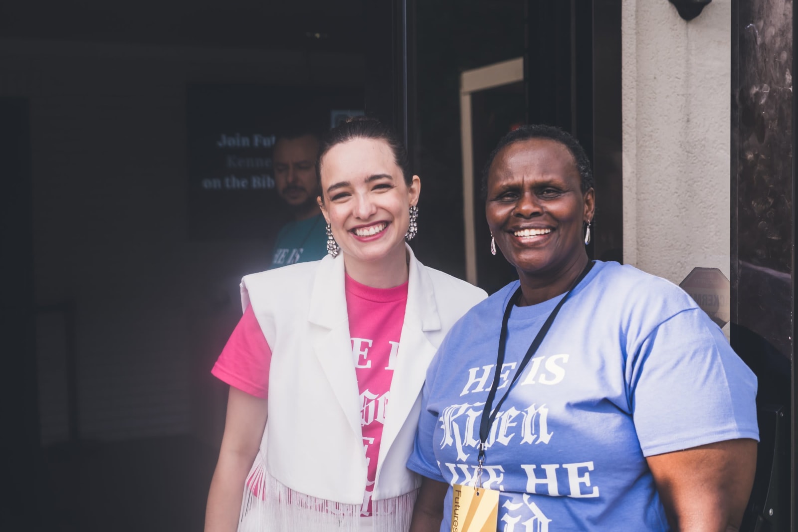 kennesaw 2 women on welcome team smiling
