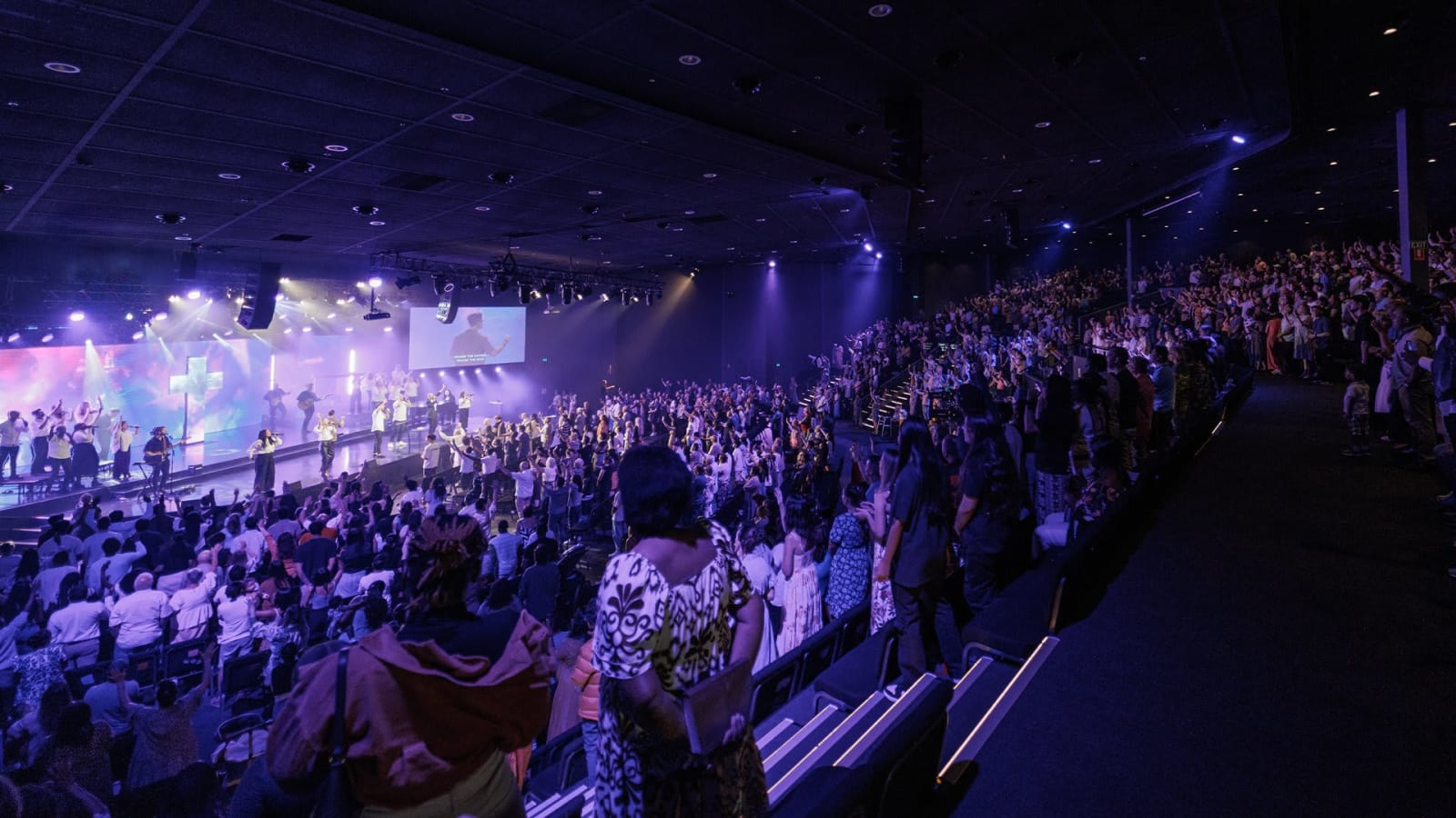 Church members in worship / Futures Paradise
