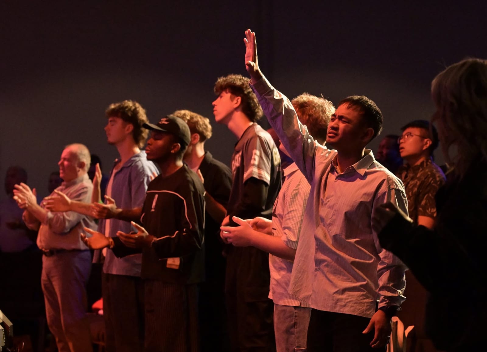 Young people worshipping / salisbury