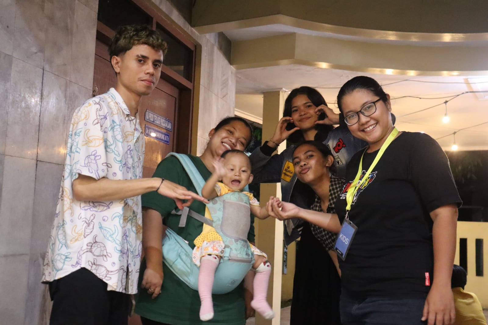 Family with baby at Solo campus Futures Church community gathering