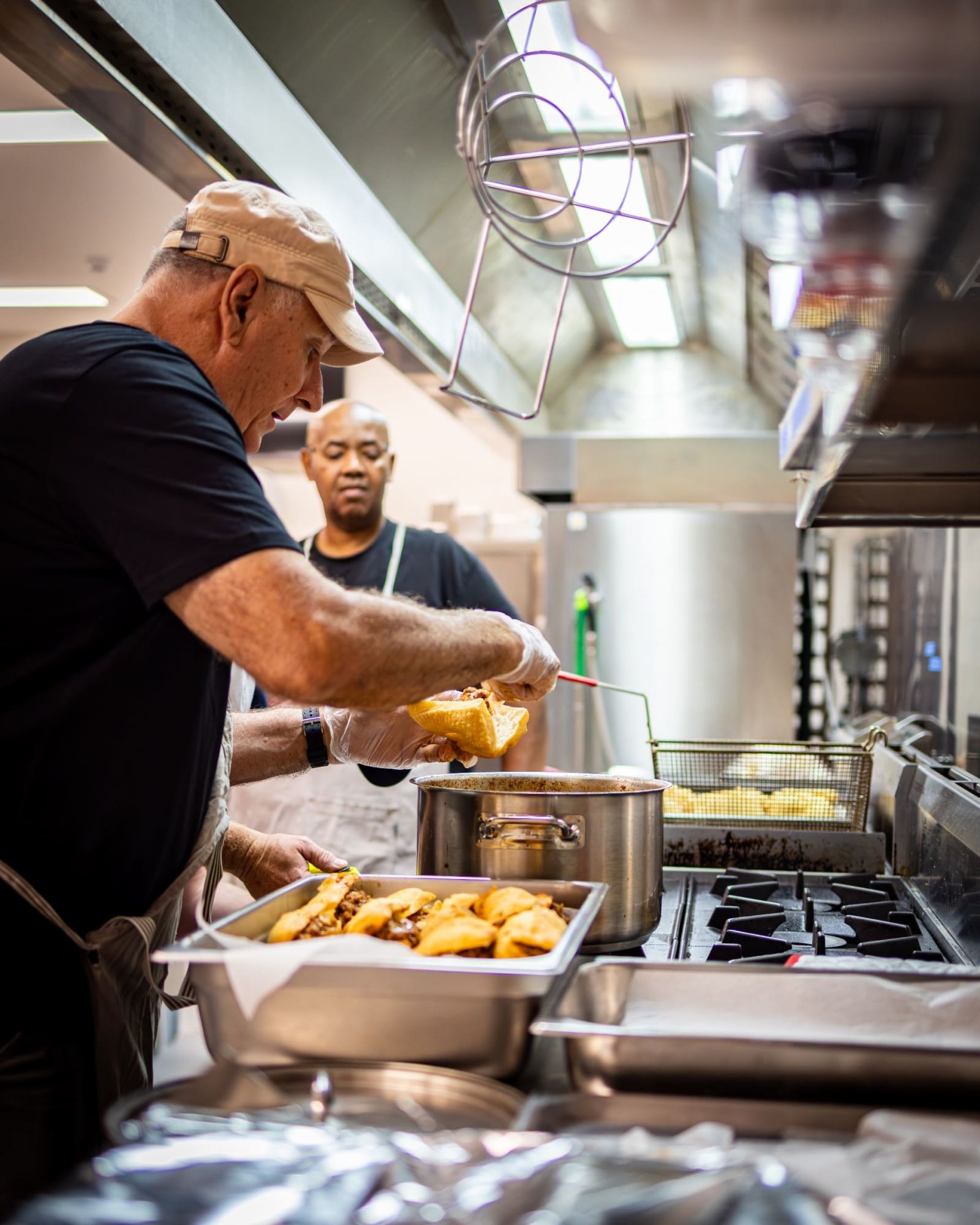 Dream Team preparing food