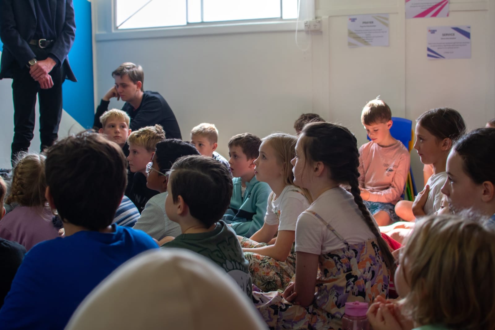 A group of children gathered together / victor harbor