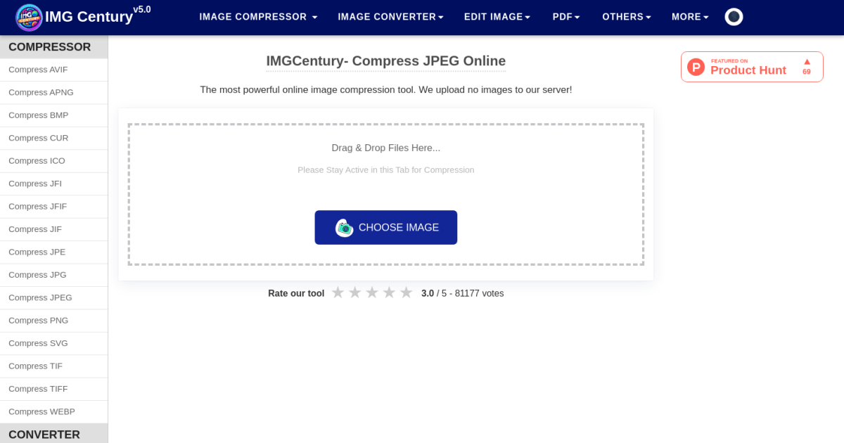 Compress JPEG Size Online- Bulk JPEG Files Size Compression- IMGCentury
