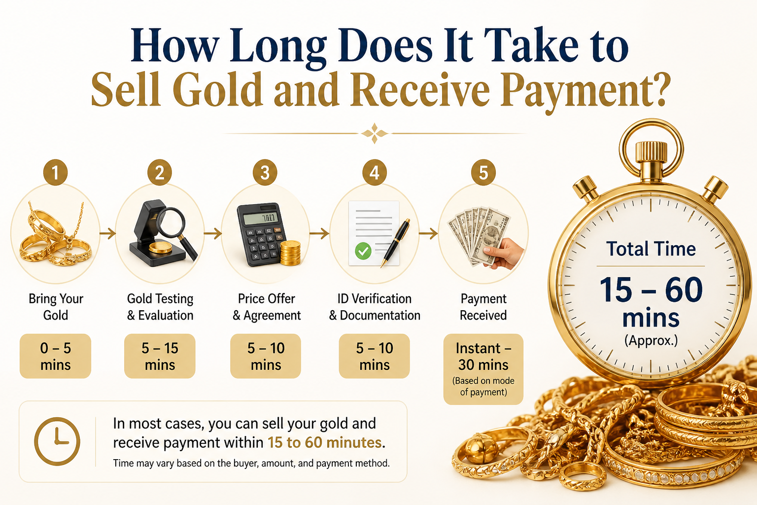 How Long Does It Take to Sell Gold and Receive Payment?