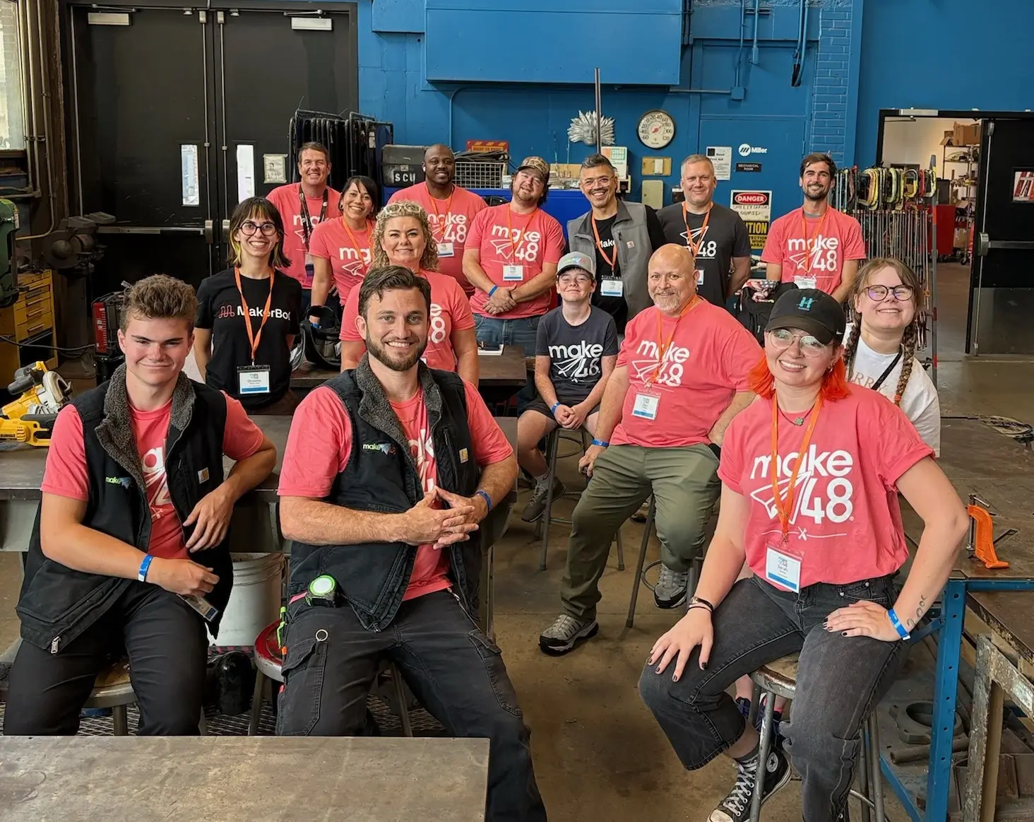 Tool Tech Group Photo in Shop