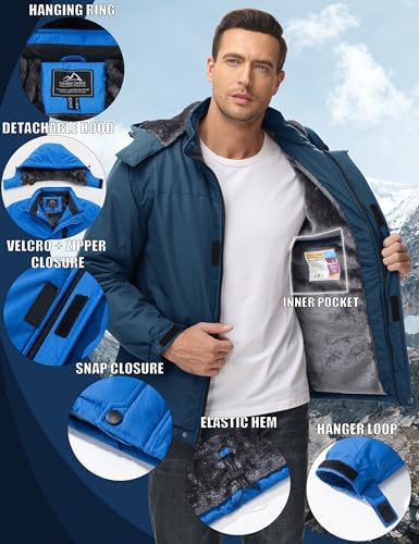 Vue 5 de Vestes Dhiver Impermeables Pour