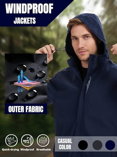 Vue 5 de Homme Veste Coupevent Et