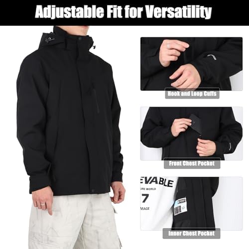 Vue 3 de Trench Coat Dexterieur Impermeable